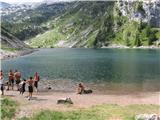Krnsko jezero iz Bohinja Krnsko jezero